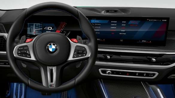 BMW X5 M Competition F95 2023 M spezifisches Instrumentendisplay